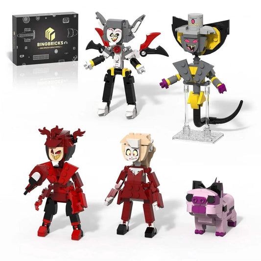  Hazbin 5 in 1 Building Set, 5 Figures Model Toy 499PCS -  ToylandEU™