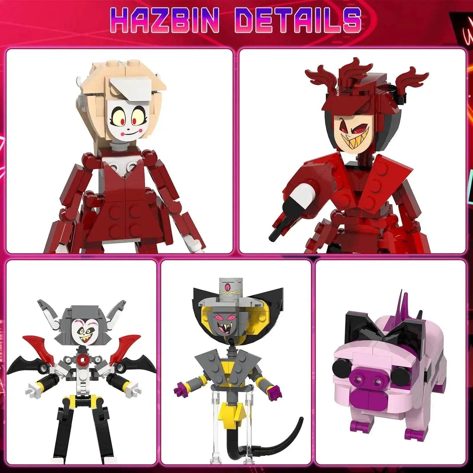 Hazbin 5 in 1 Building Set, 5 Figures Model Toy 499PCS -  ToylandEU™