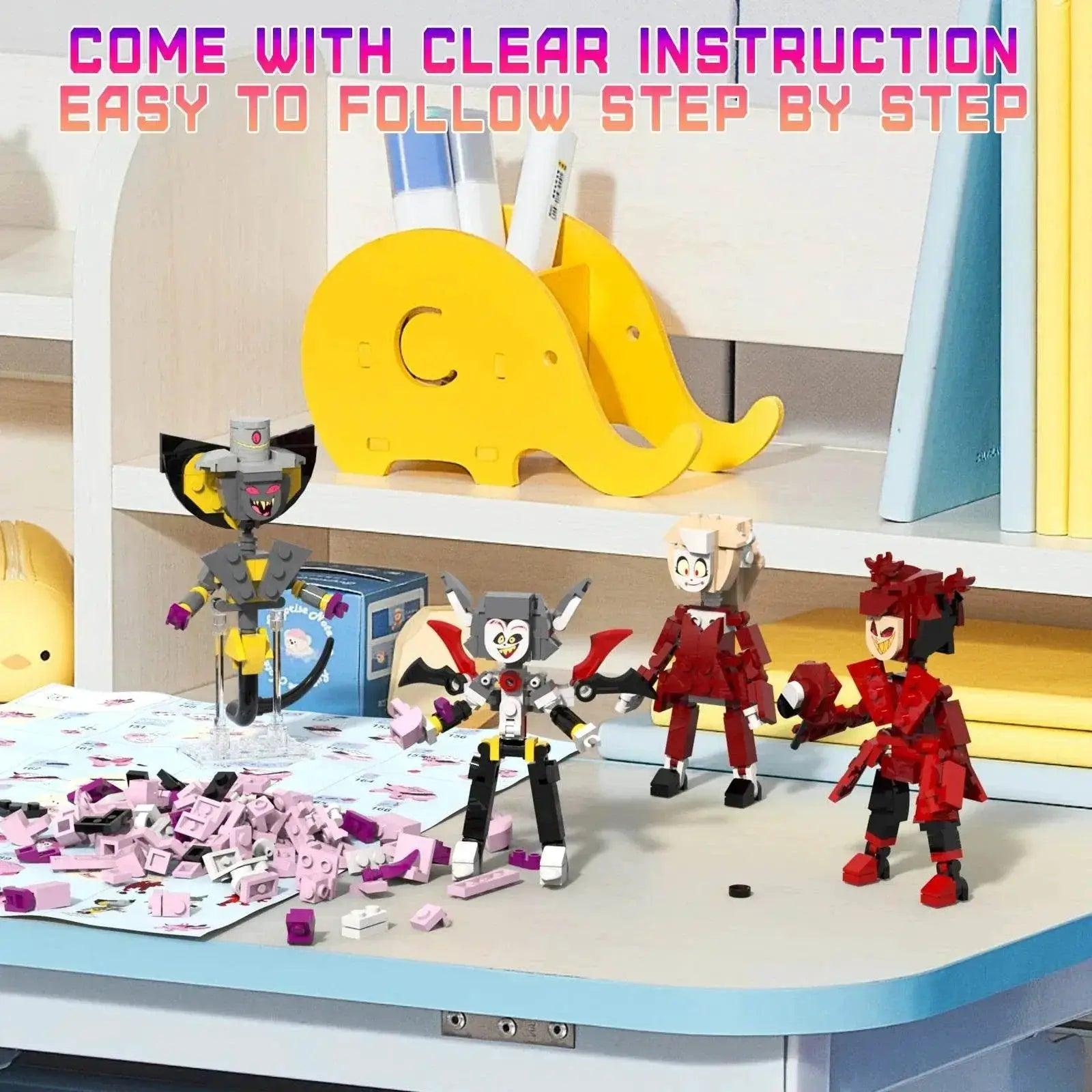  Hazbin 5 in 1 Building Set, 5 Figures Model Toy 499PCS -  ToylandEU™