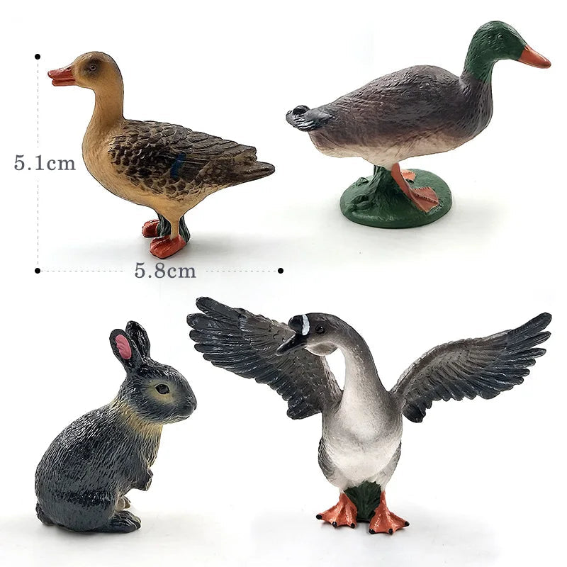 Adorable Mini Animal Action Figures Set - ToylandEU