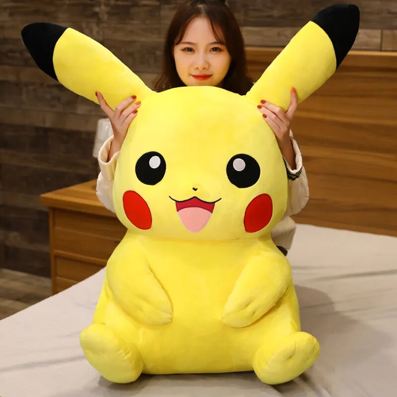 Large Size Pikachu Plush Toy Stuffed Doll Anime Pokemoned Pillow - ToylandEU