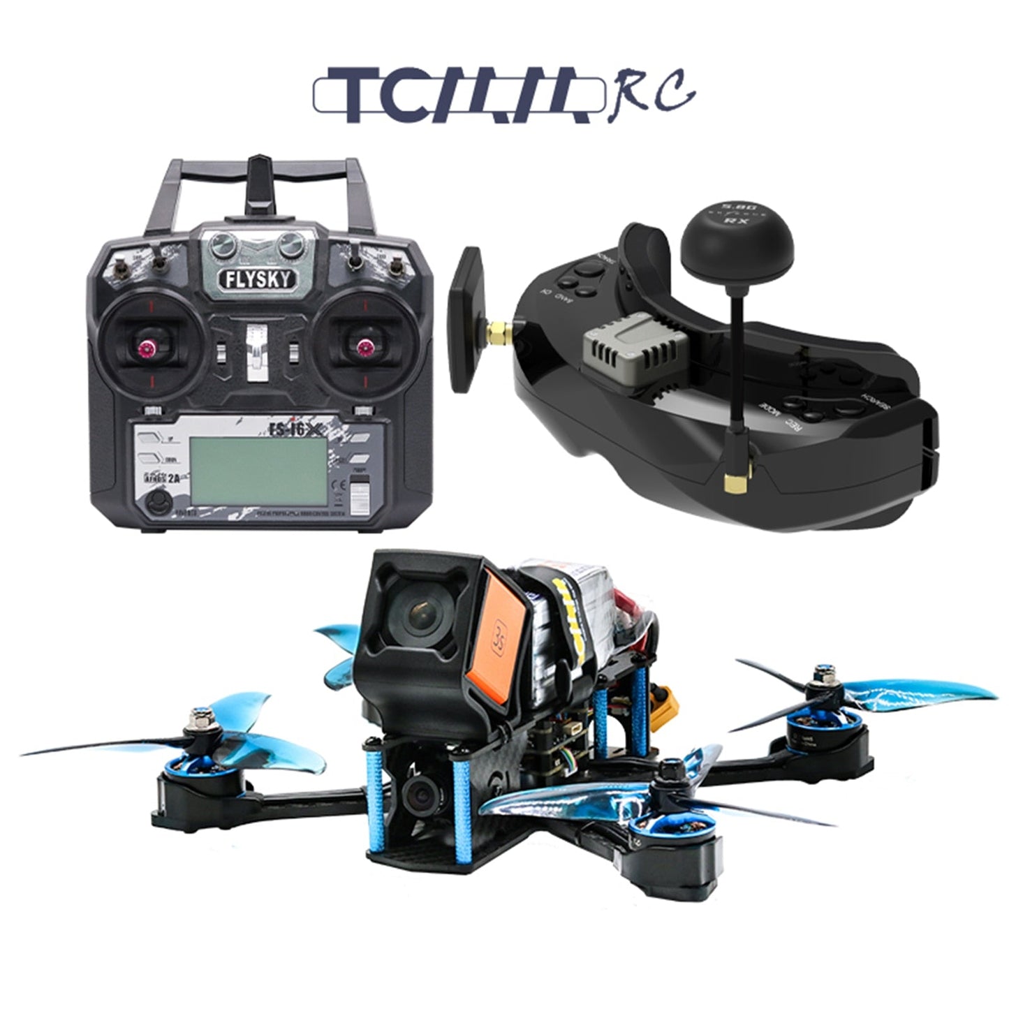 TCMMRC Entry-Level BULLY Drone Package with Remote Control and FPV Glasses Toyland EU Toyland EU