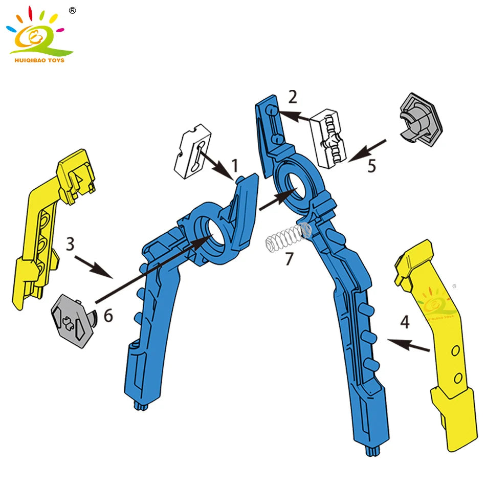 HUIQIBAO Disassembly Device Building Blocks Technical Series - ToylandEU