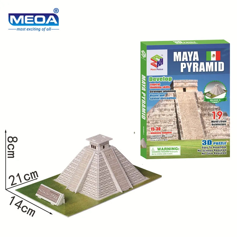 3D Puzzle | World Famous Architecture Buildings | 40 Styles Collection | Ages 6+