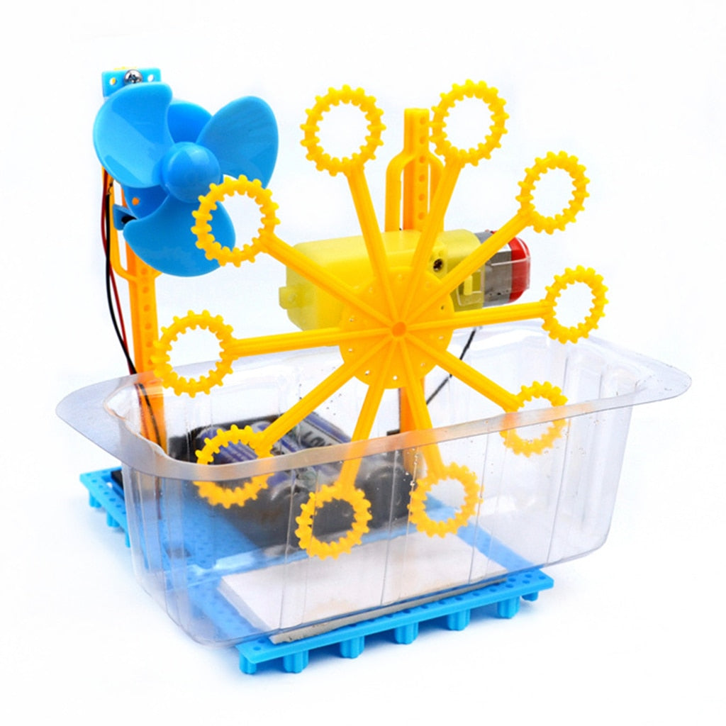 Children's DIY Bubble Machine Science Experiment Kit - Educational Toy - ToylandEU