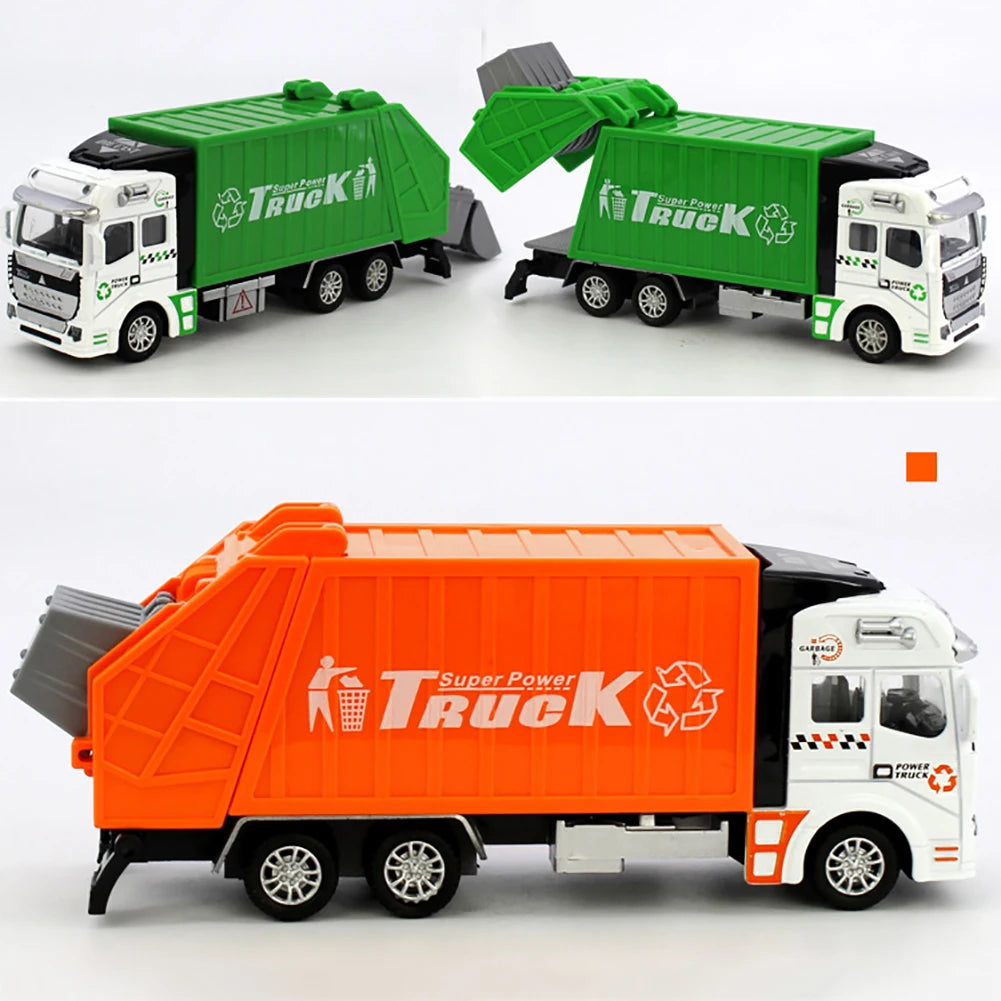 1:48 Scale Mini Garbage Truck Model Toy for Kids' Birthday Gift - ToylandEU