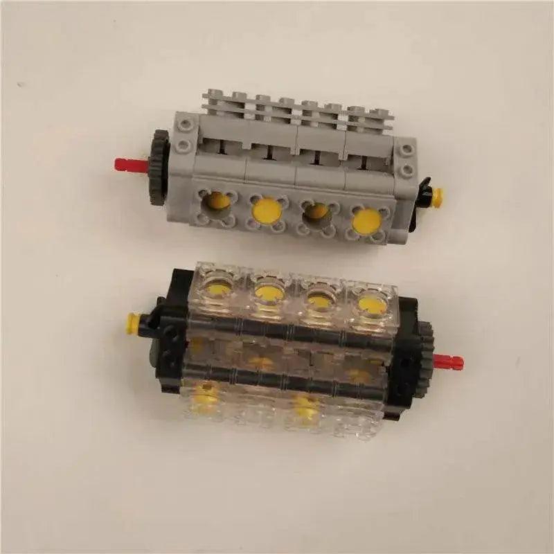 New Technical V8 Piston Engine MOC Building Blocks Building Bricks MOC - ToylandEU