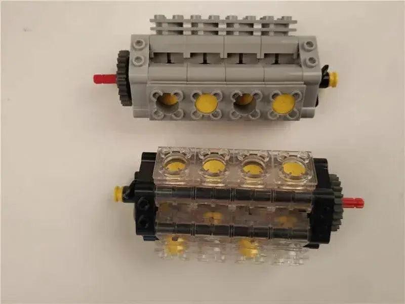 New Technical V8 Piston Engine MOC Building Blocks Building Bricks MOC - ToylandEU