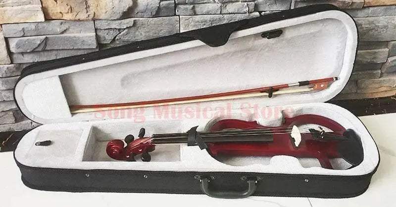 High Grade Black Hand Flash 4/4 Electronic Violin For Beginners - ToylandEU