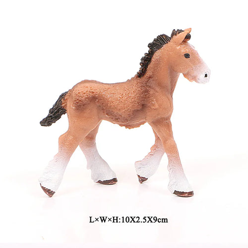 Realistic Animal Horse Action Figure Toy - Detailed Appaloosa Harvard Hannover Clydesdale Quarter Arabian Model ToylandEU.com Toyland EU