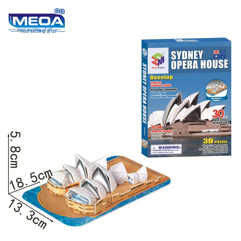 3D Puzzle | World Famous Architecture Buildings | 40 Styles Collection | Ages 6+