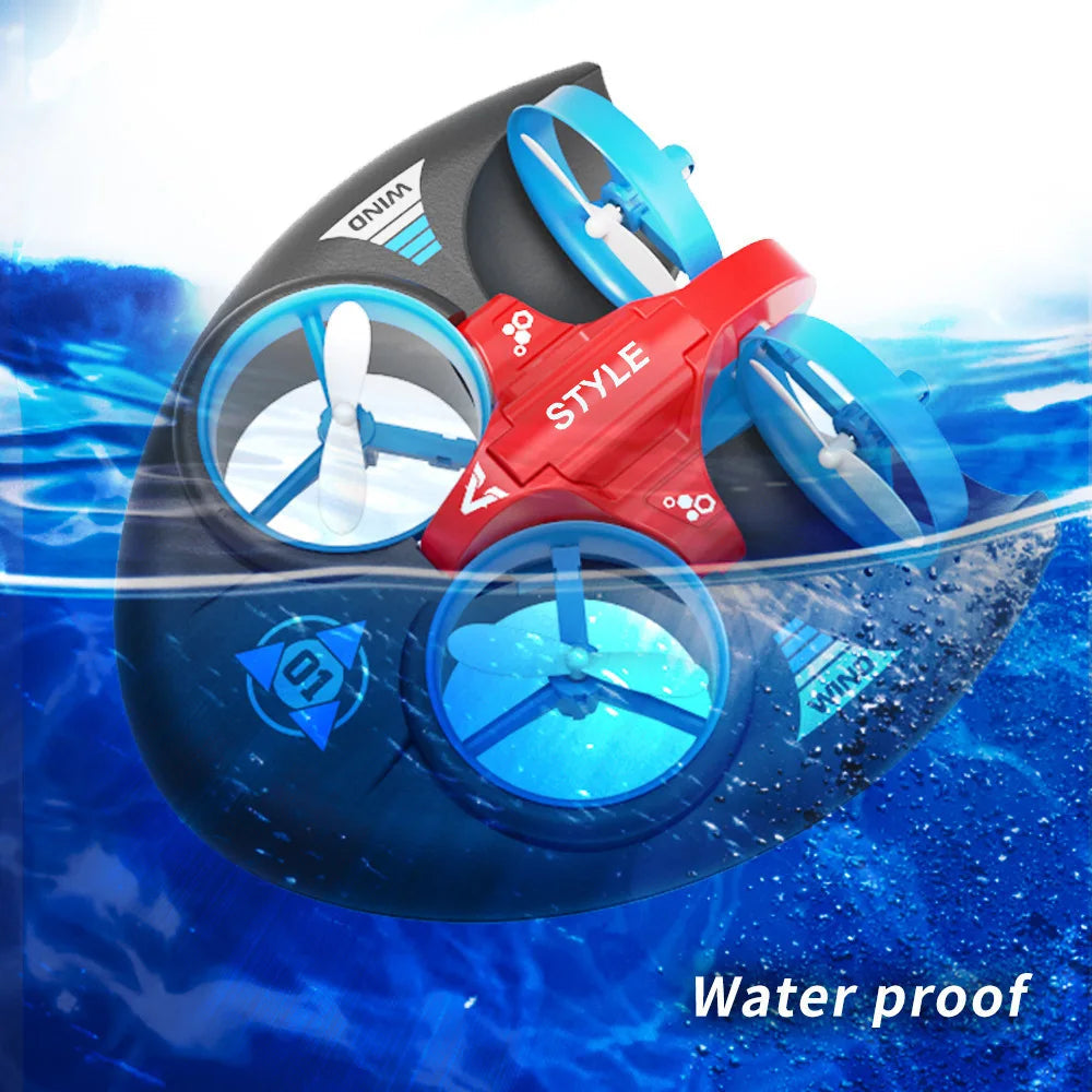 3-in-1 Flying Racing Boat Land Vehicle with 2.4G Remote Control - ToylandEU