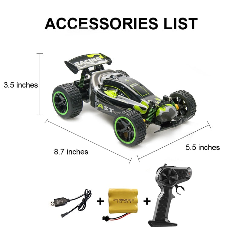 RC Car Remote Control Buggy for Kids, 1:18 Scale Off Road Racing Car, 2.4GHz, 20 Mins Playtime - Gifts for Children Toyland EU