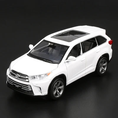 Diecast SUV Model | 1 32 Toyota Highlander | Alloy Metal Build | Kids Gift
