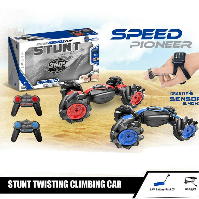 Gesture-Controlled Stunt Car with Off-Road Driving and Music for Kids - ToylandEU