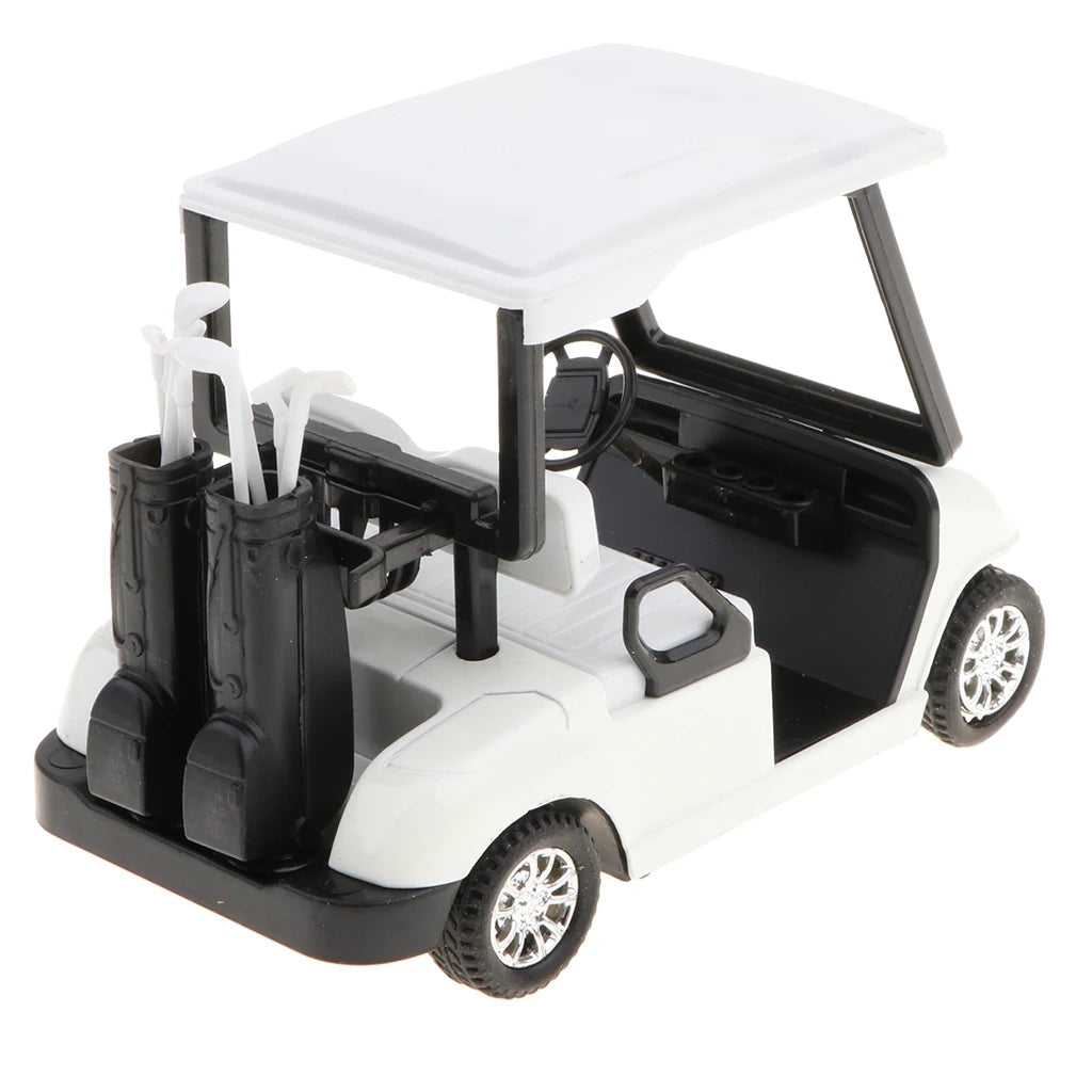 Mini Alloy Pull Back Golf Cart with Club Diecast Model Toy - 1:20 Scale - ToylandEU