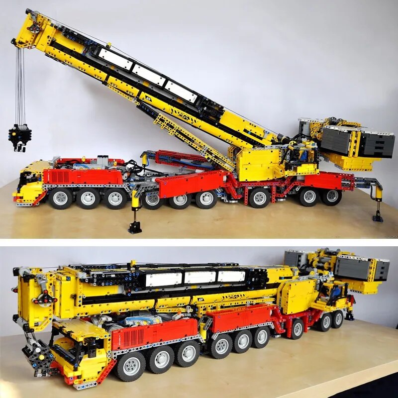 RC Power Functions Crane Ltm 1750 9.1 Engineering Vehicle DIY Motor MOC-5721 Kit Building Blocks - ToylandEU