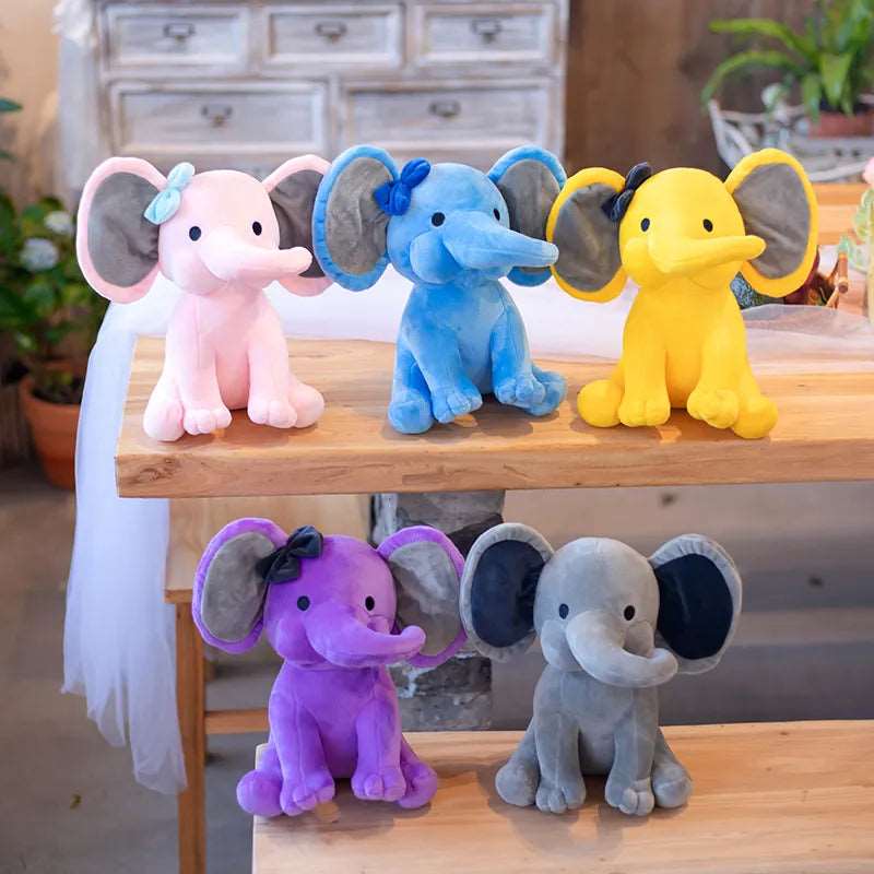 Charming White Elephant Stuffed Animal for Kids - ToylandEU