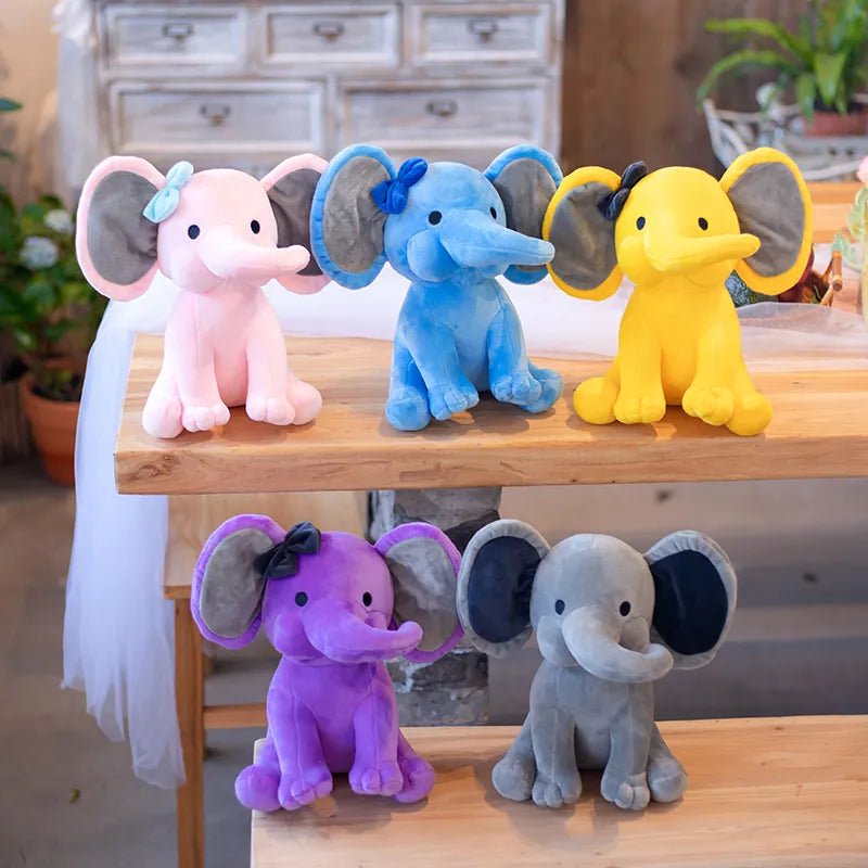 Cute White Elephant Plush Toy for Kids - ToylandEU