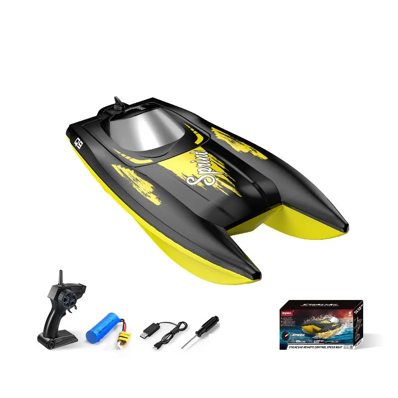 2.4GZH Remote Control Boat Dual Motors 10 KM/H 9 Inches Radio Control - ToylandEU