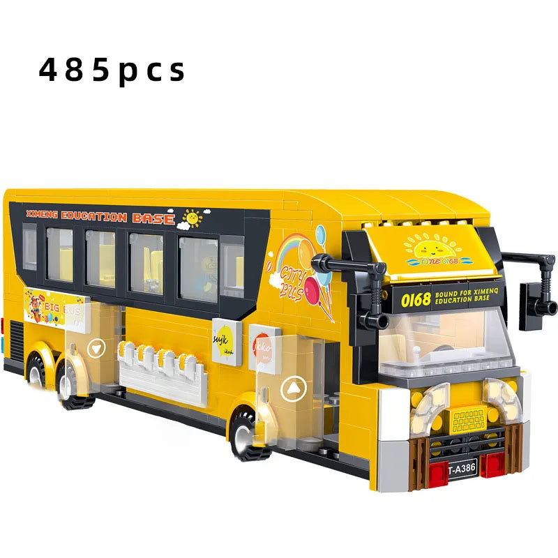 Double Decker London Bus Building Blocks Set - ToylandEU