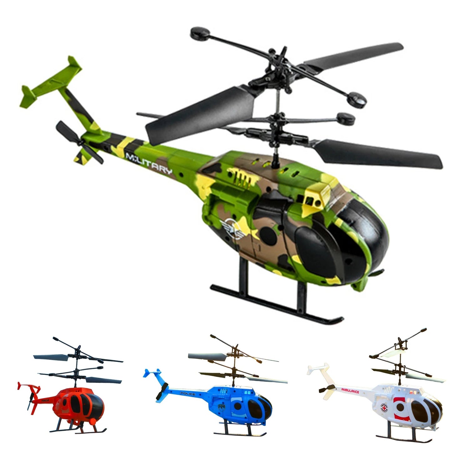 Flying Rescue 2-Channel Remote Control Helicopter Toy