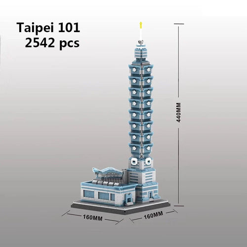 Taj Mahal Shanghai Triumphal Arch Pyramid Micro Blocks Architecture ToylandEU.com Toyland EU