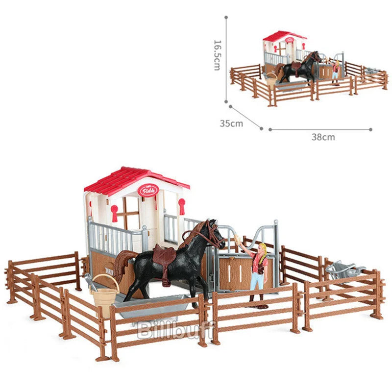 2022 Realistic Brown Horse Action Figure Farm Animal Model - ToylandEU