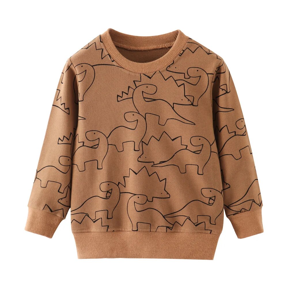 Baby Boy Cotton  Dinosaur Print Long Sleeve T-Shirt - ToylandEU