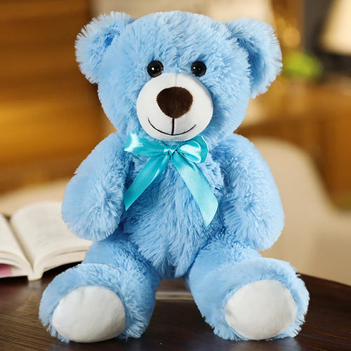 New Arrive 7 Colors 35cm Cute Bow Tie Teddy Bear Plush Toy  Doll For Toyland EU