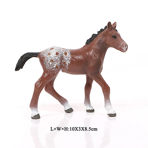 Realistic Animal Horse Action Figure Toy - Detailed Appaloosa Harvard Hannover Clydesdale Quarter Arabian Model ToylandEU.com Toyland EU