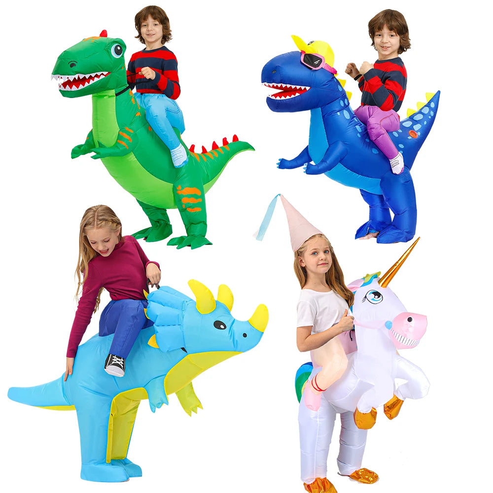 Inflatable Triceratops Dinosaur Costume for Kids - Fun for Halloween & Cosplay