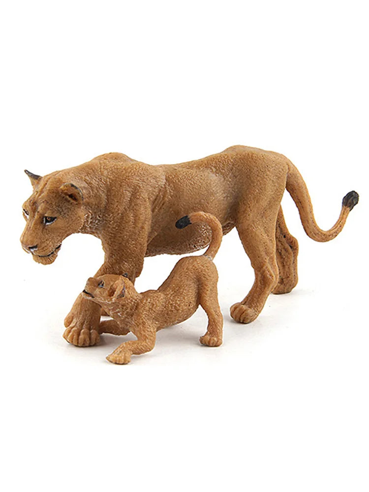 Majestic Lion Family Action Figures - Realistic Wildlife Collectibles