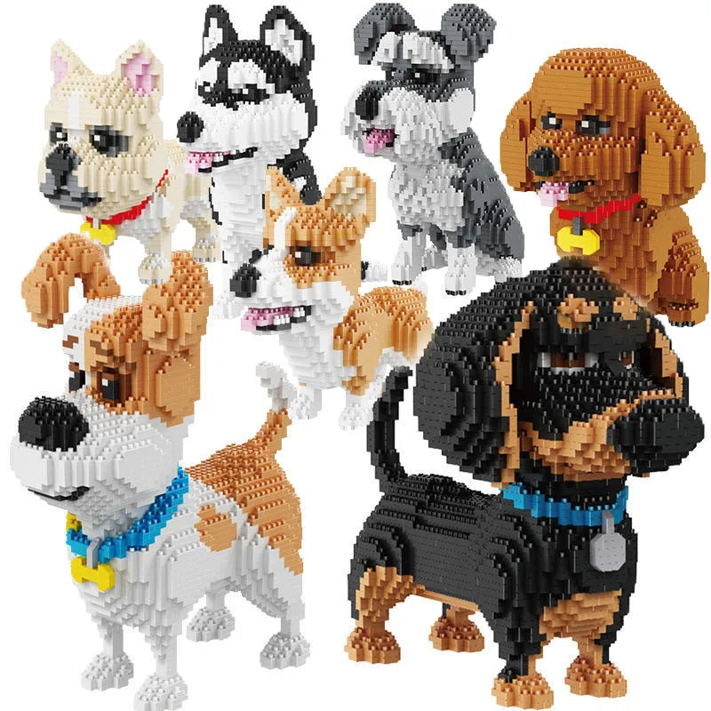 Creative Pet Dog and Cat Assembly Toy with  Animal Building Blocks - ToylandEU