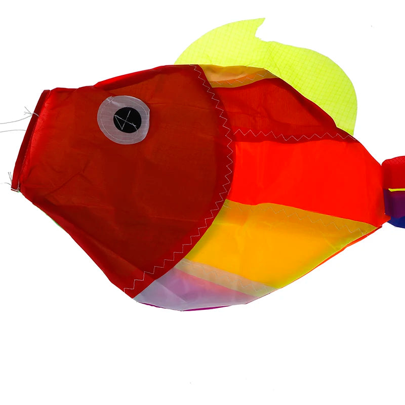 Colorful Rainbow Fish Kite Windsock for Outdoor Garden Decor and Kids’ Line Laundry