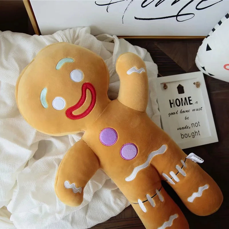 Cute Gingerbread Man Plush Toy Baby Appease Doll Biscuits Man Pillow - ToylandEU