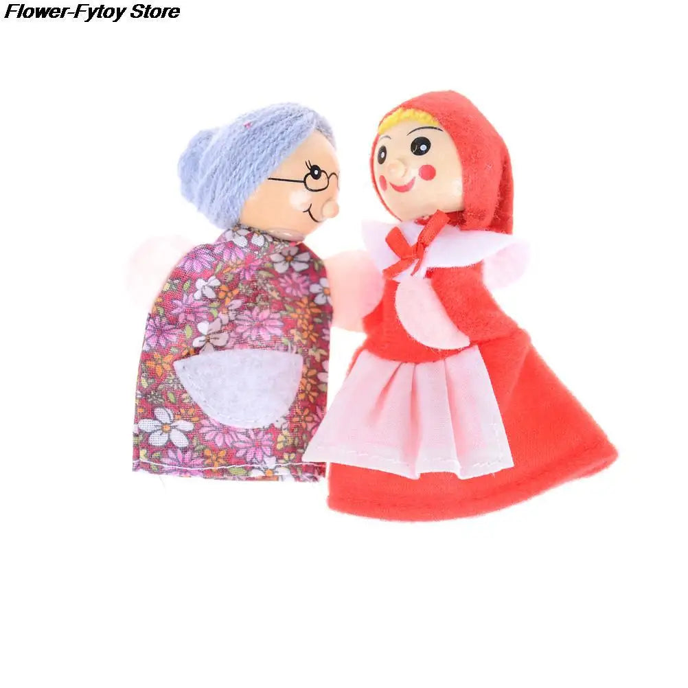 Fairy Tale Little Red Riding Hood Finger Puppet Set - ToylandEU