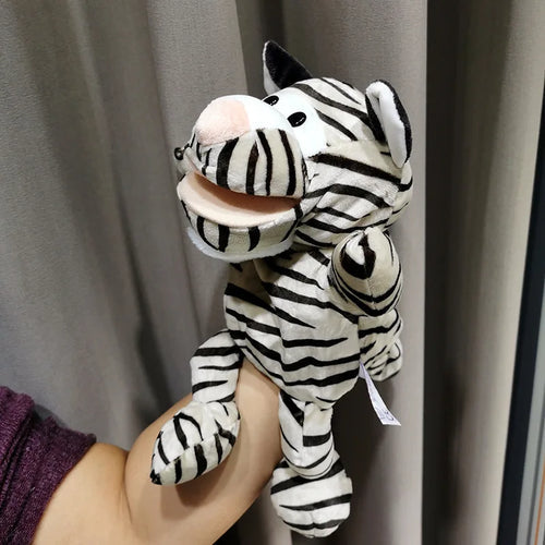 Long-Legged Animal Hand Puppet Plush Toys - Wolf, Lion, Panda, Raccoon ToylandEU.com Toyland EU