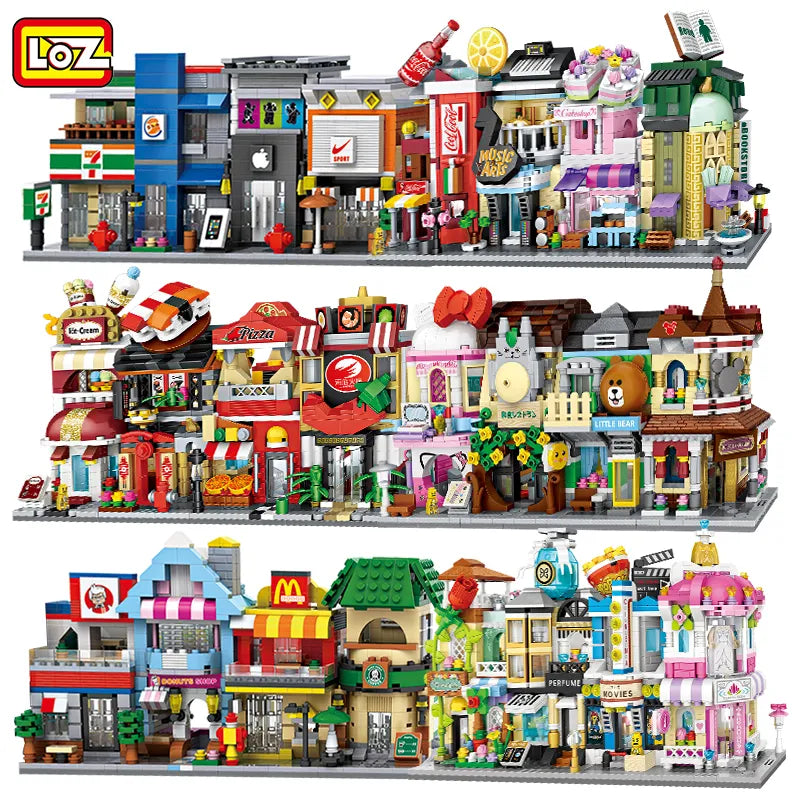 Cute Mini Street Store Educational Building Blocks Toy - ToylandEU