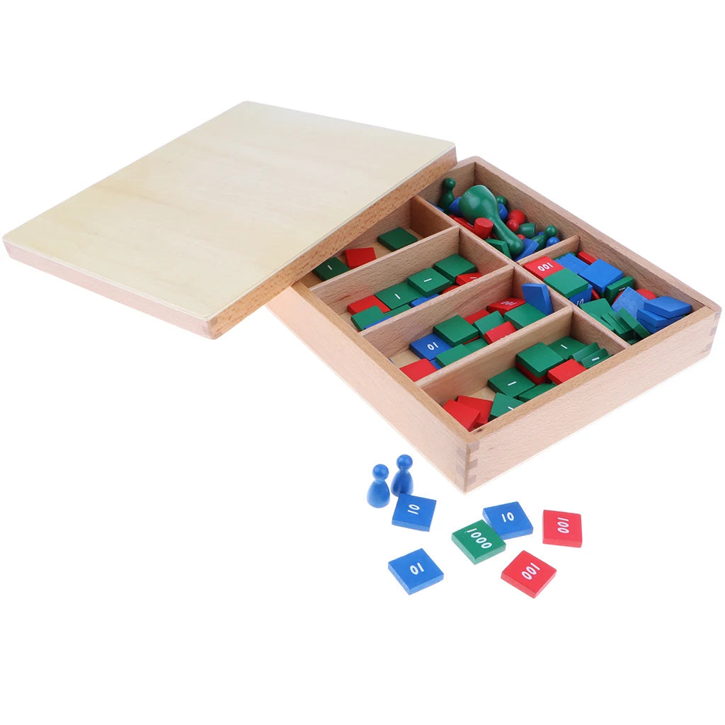 Wooden Montessori Math Stamp Game for Kids - ToylandEU