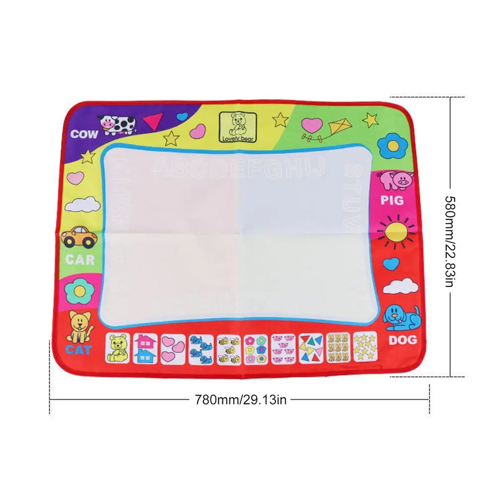 Magic Water Drawing Mat 4 Colors Water Painting Draw Writing Mat Kid - ToylandEU