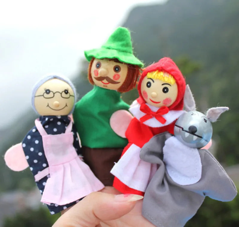 Baby  Finger Puppets - Three Pigs, Mermaid, and Castle Princess - ToylandEU