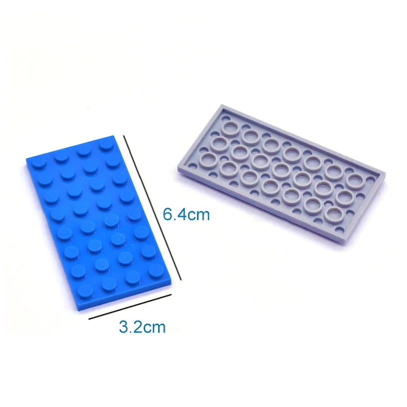 15 Piece DIY Building Blocks Thin Figures Bricks with 4x8 Dots in 12 Colors - ToylandEU