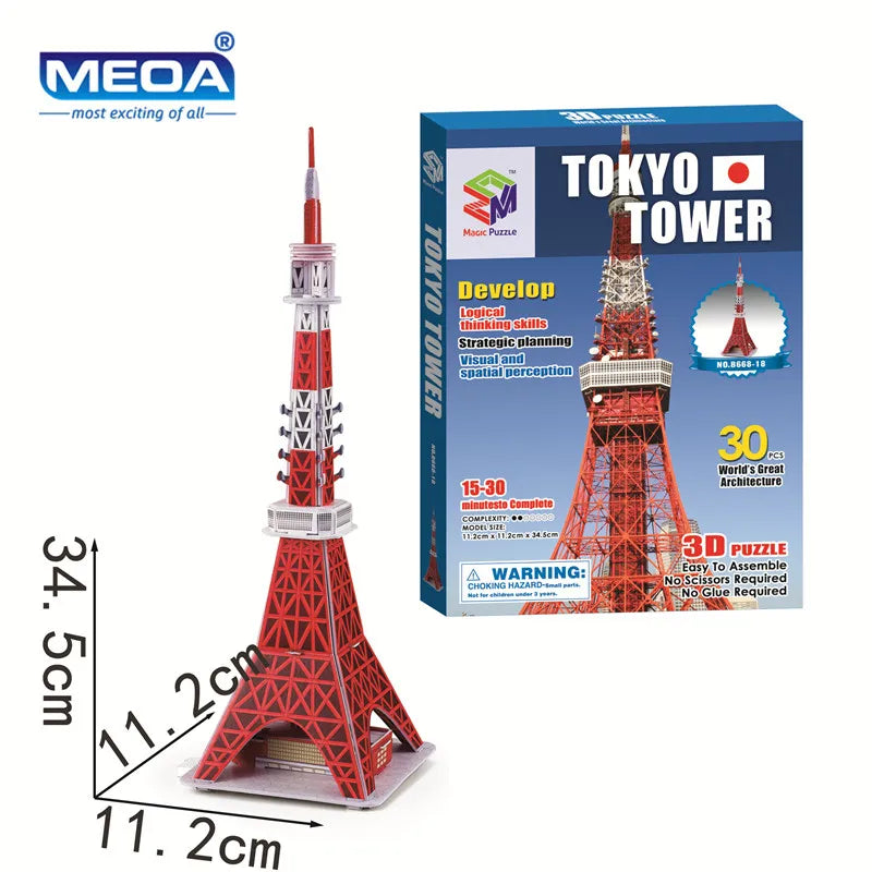 3D Puzzle | World Famous Architecture Buildings | 40 Styles Collection | Ages 6+