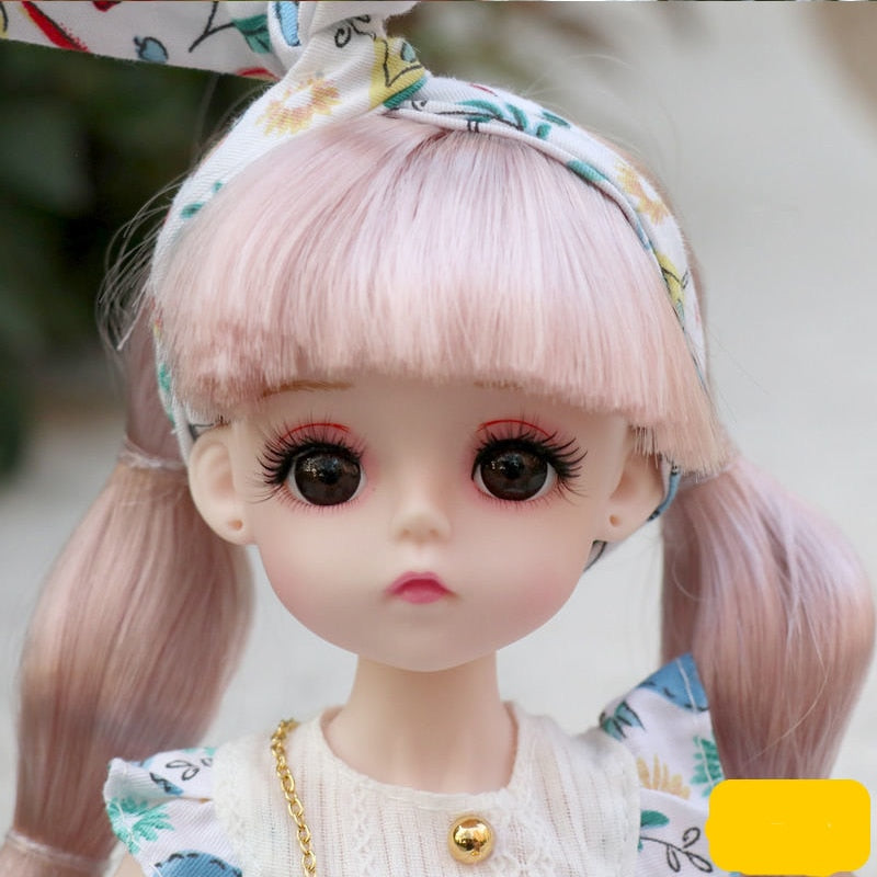 Lolita Dress 30CM BJD Doll with 15 Movable Joints and School Suit - ToylandEU