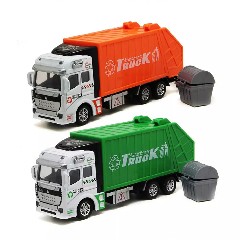 1:48 Scale Mini Garbage Truck Model Toy for Kids' Birthday Gift