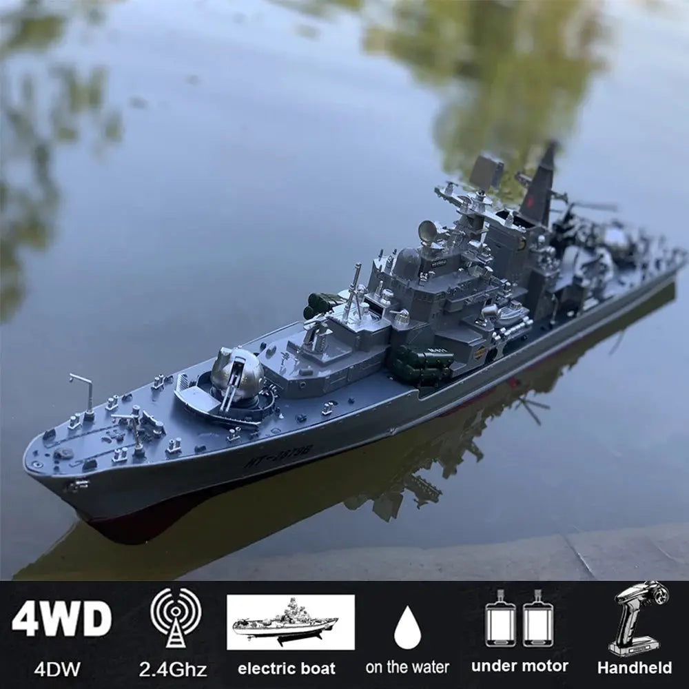 1:275 Scale 31 Inch Large Remote Controlled Warship Battleship Rc Ship On Lakes Pools Rivers Exhibits Models For Kids Boys A - ToylandEU