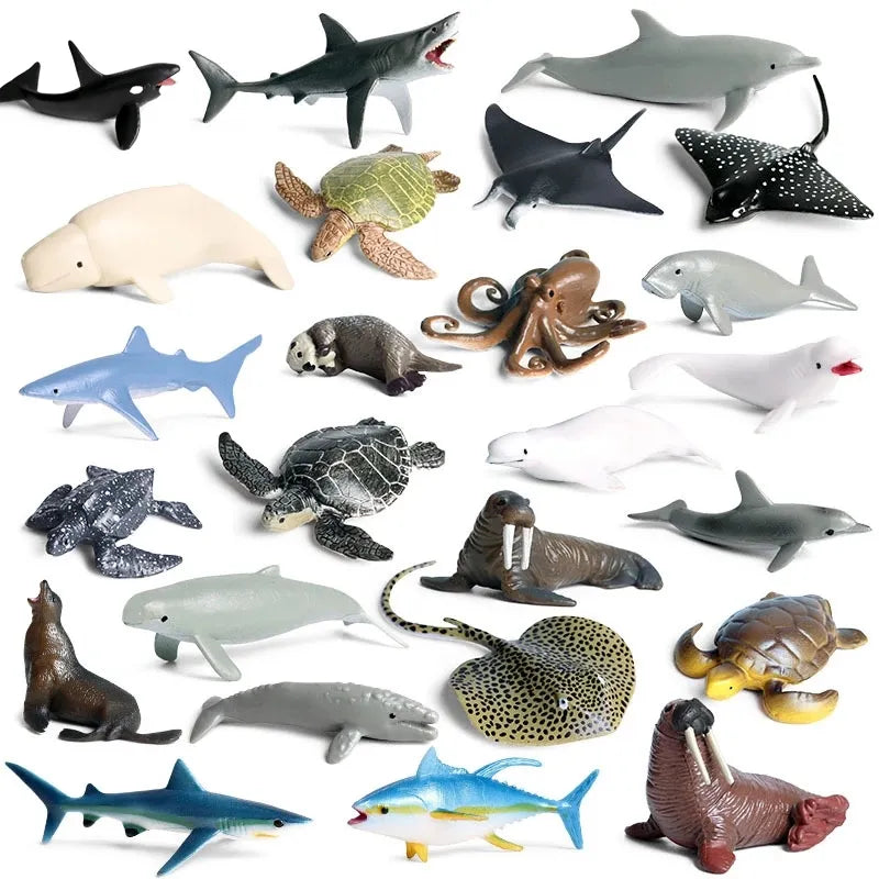 New Mini Sea Life Animals Model Set - ToylandEU