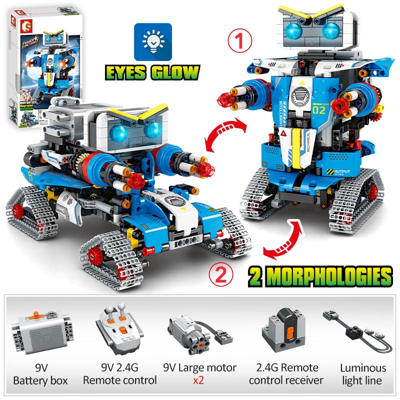 Transforming RC Robot Building Blocks for Children's Remote Control Car Toy Toyland EU Toyland EU