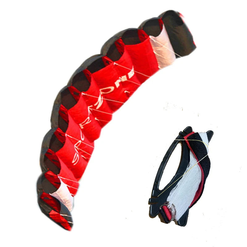 Dual Line Parafoil Kite | 1.8m | Includes Control Bar | Rainbow